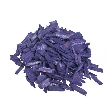Декор щепки деревянные фиолетовые 500гр
