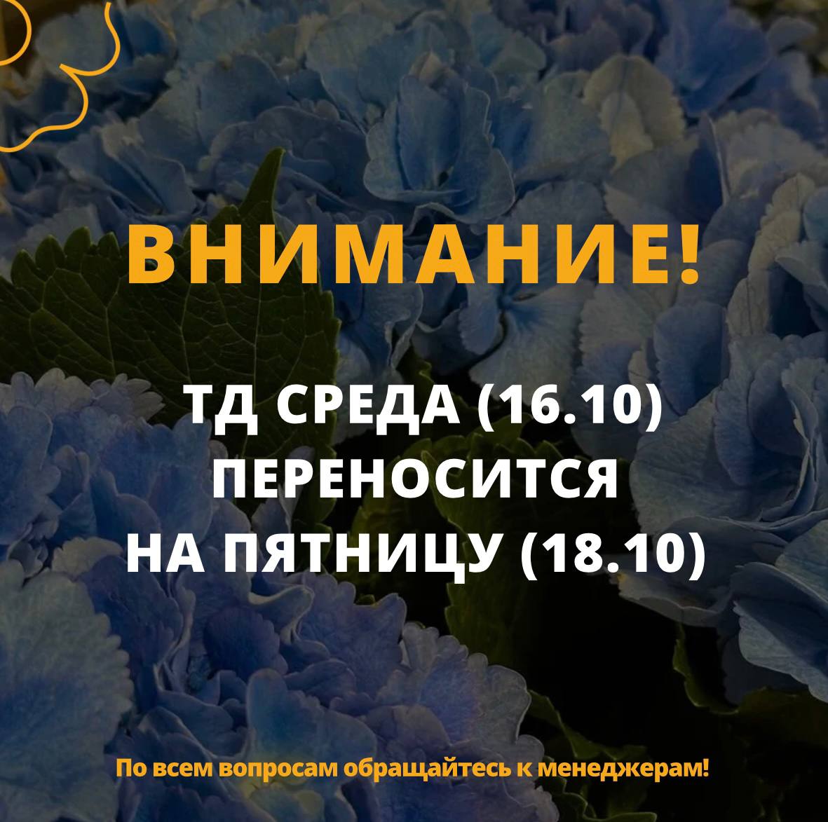 ТД 16.10 переносится на 18.10!